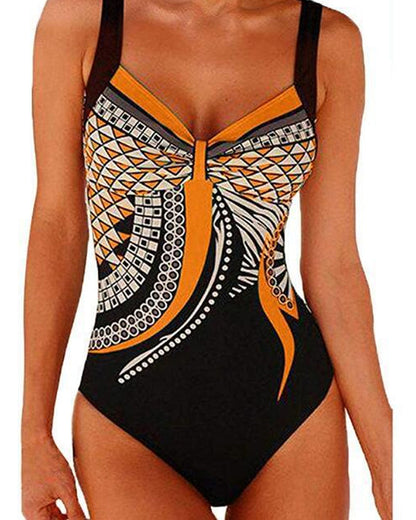 Caroline® | Patterned one-piece swimming costume