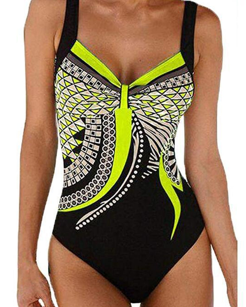 Caroline® | Patterned one-piece swimming costume