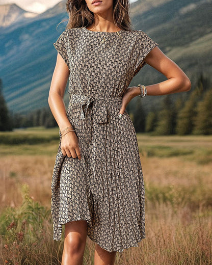 Loris® | Patterned dress with dolman sleeves