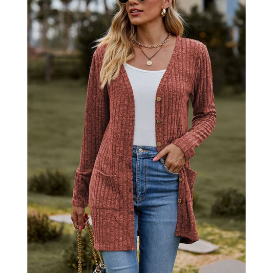 Wulfhilde | Fashionable and Effortless winter Cardigan