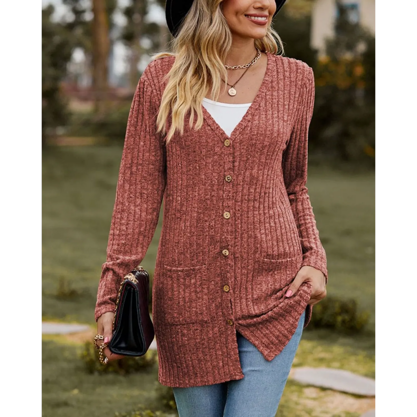 Wulfhilde | Fashionable and Effortless winter Cardigan