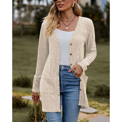 Wulfhilde | Fashionable and Effortless winter Cardigan