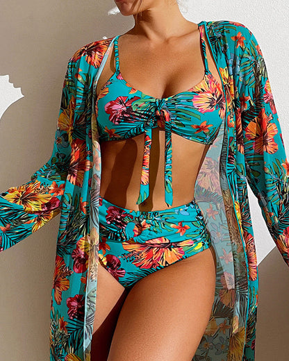 Yana® | Floral Print Bikinis and Cover Up