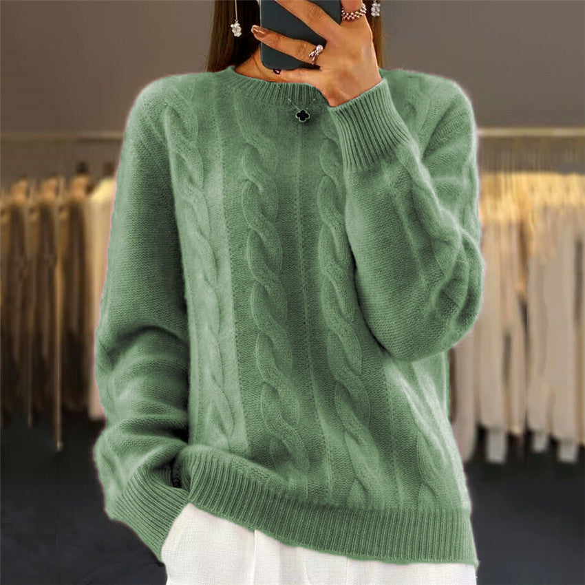 Women’s Cable-Knit Long Sleeve Sweater