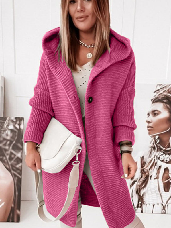 Hooded Cardigan Sweater