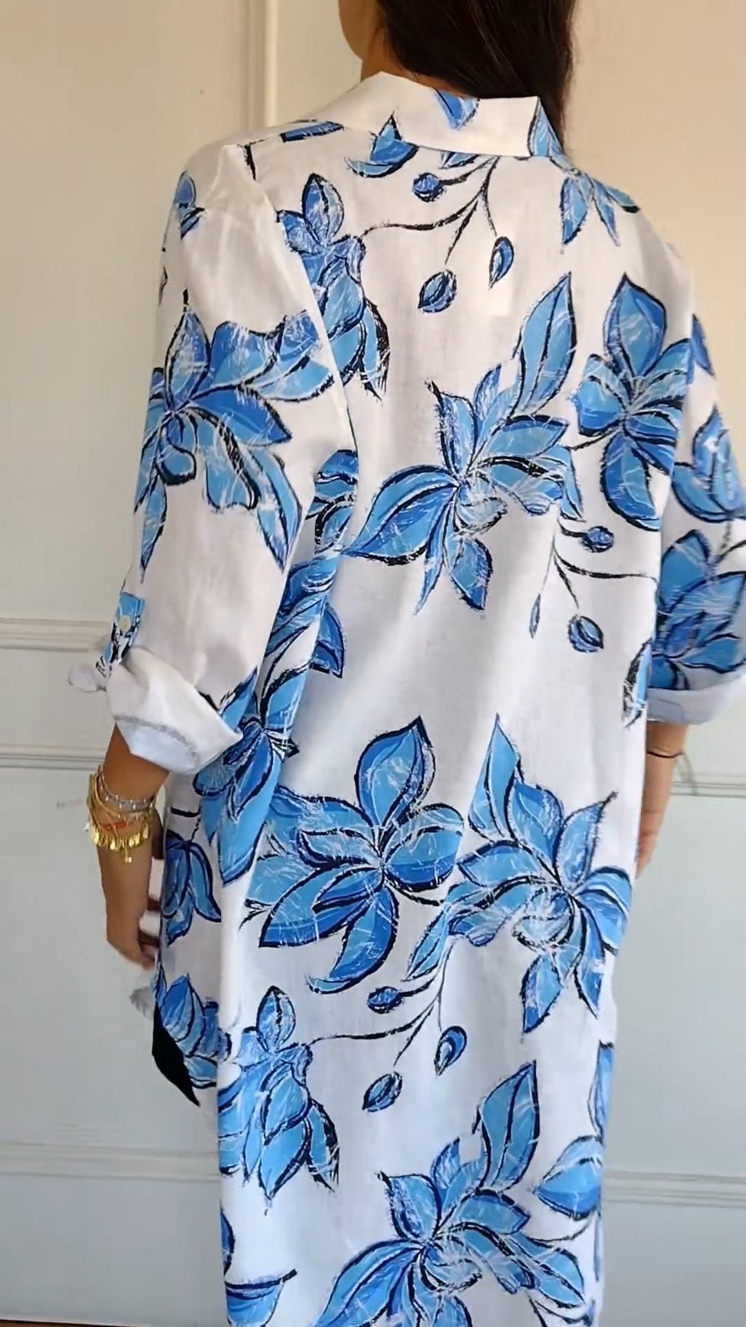 Morie® | Blossom Elegance: Elegant shirt dress with floral print