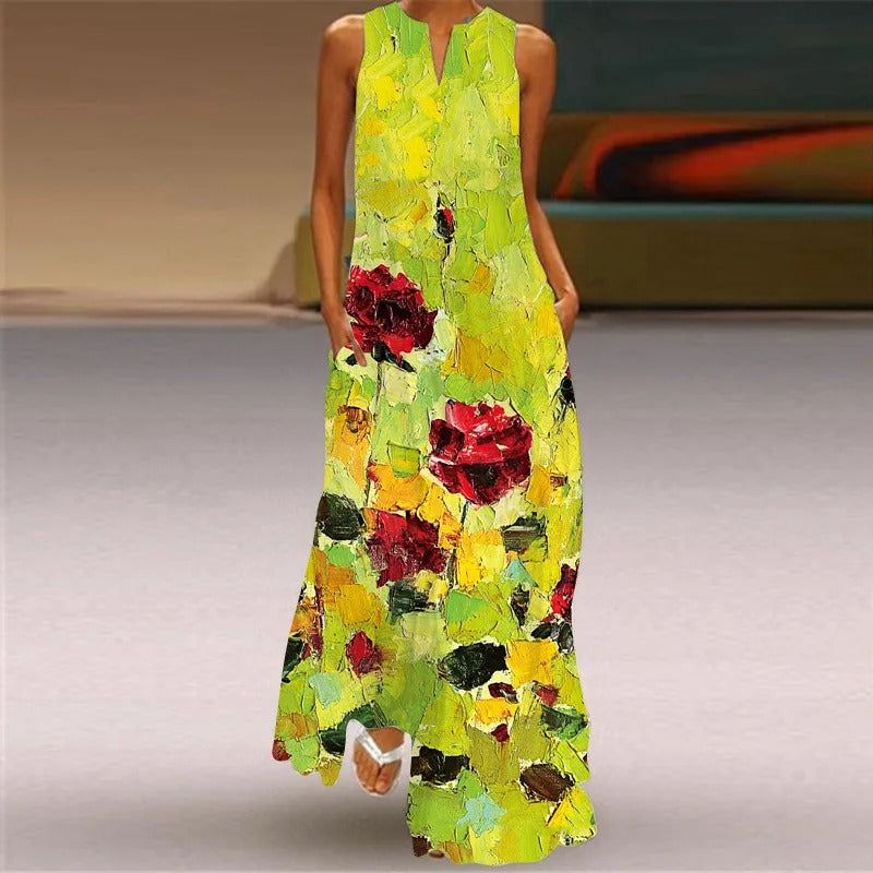 Emmelin® | Dress with retro print