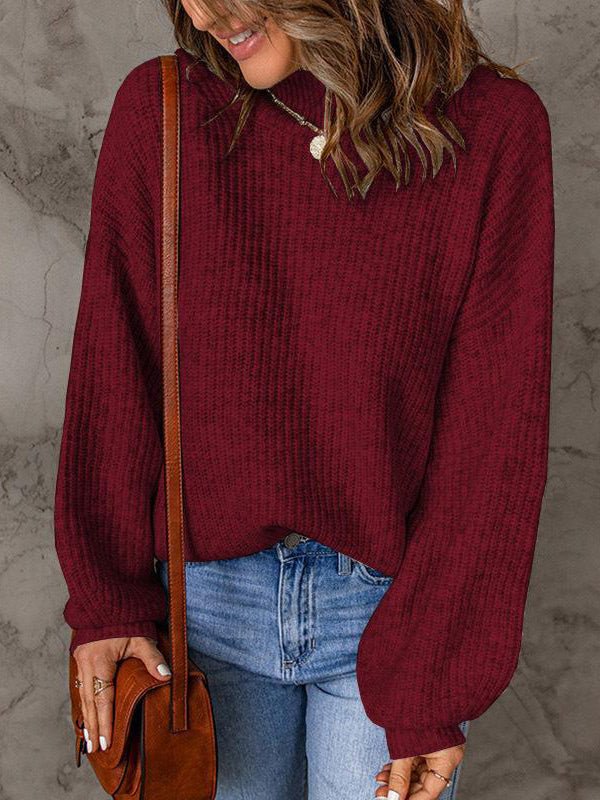 Women's Sweaters Casual Solid Turtleneck Long Sleeve Sweater - Sweaters - Instastyled | Online Fashion Free Shipping Clothing, Dresses, Tops, Shoes - 06/09/2022 - Color_Black - Color_Blue